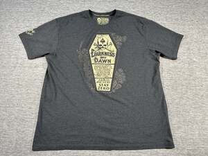 Zero Foxtrot Shirt Mens XXXL Gray Short Sleeve Afterlife Club Member Coffin